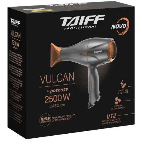 Secador Taiff Vulcan, 2500W, 127V