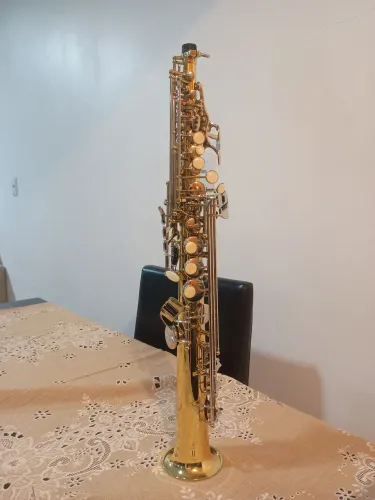 Saxofone Soprano Reto Eagle SP502 Chaves niquelada!