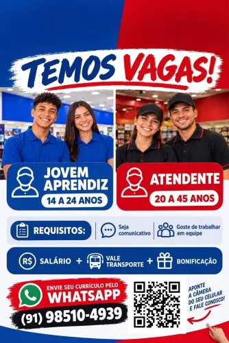 Estamos contratando em castanhal