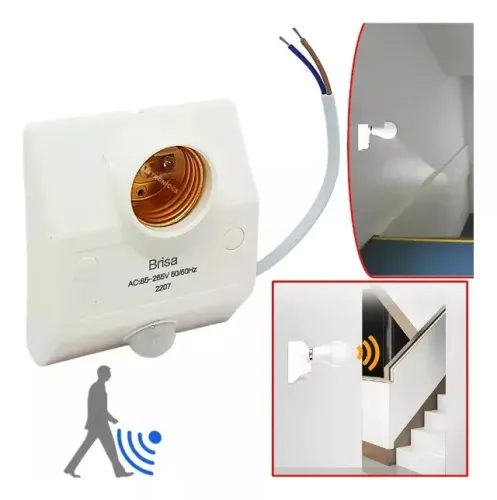 soquete para lampada com sensor de proximidade lk-6025 50w
