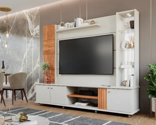 Home Riviera 100% MDF Para TV Ate 60" Polegadas (Novo)
