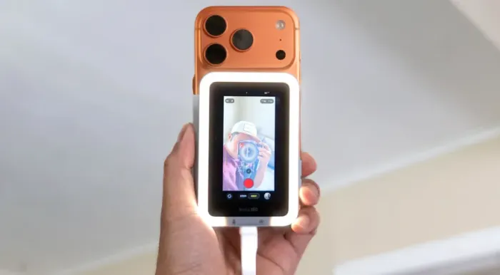 Tela Selfie Insta360 Snap Com Luz Para Celular Com Câmera