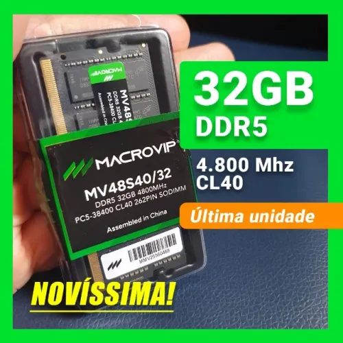 Memória LACRADA DDR5 32 GB | para notebook