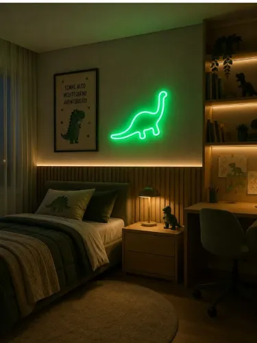 Dinossauro luminária decorativo quartos