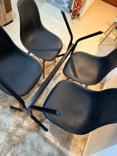Base para Mesa de Jantar 75x150 em Aço Carbono | Nova | Suporta Vidro, Mármore e MDF