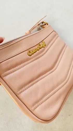 Bolsa couro café nova