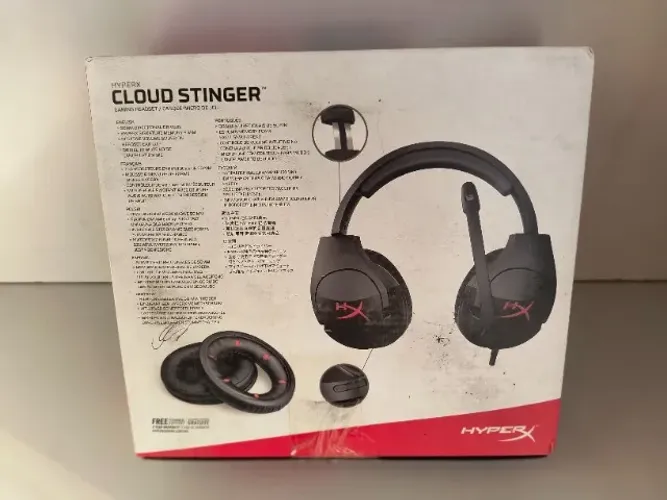 LT034 Fone De Ouvido Headset Gamer HyperX Cloud Stinger HX-HSCS-BK/NA Preto