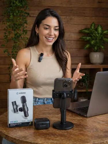 Microfone sem fio Onistek Mc 803