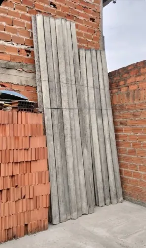 Trilhos de concreto para laje