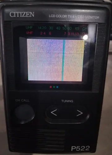 Mini TV Portátil Retrô Citizen P522 LCD Color - Anos 90 (Colecionismo / Vintage)