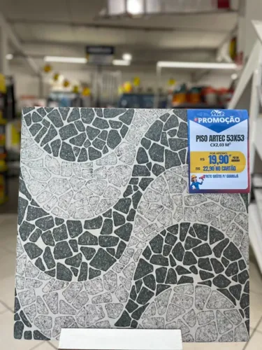 Piso Artec Antiderrapante 53x53cm Linha A - Caixa 2,03m²