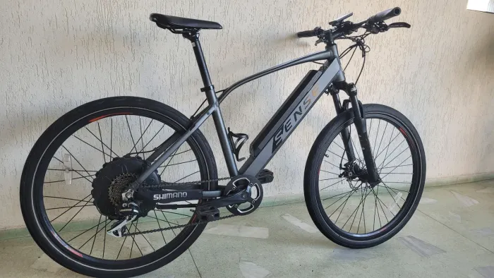 Bicicleta Elétrica Sense E-Urban Prata.