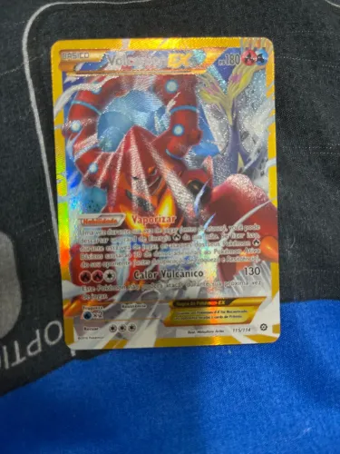 Carta Pokémon Volcanion EX fogo/água original 