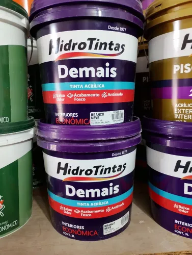 GALAO TINTA ACRÍLICA HIDROTINTAS DEMAIS BRANCO NEVE 3L.