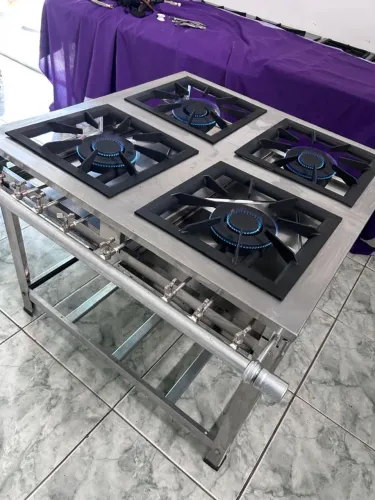 Fogão industrial de inox 