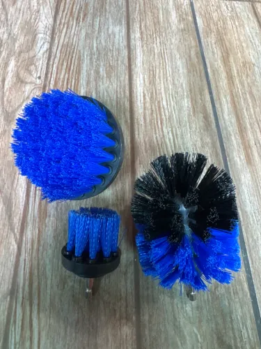 Kit Para Limpeza Pesada 03 Escova Rotativa Para Parafusadeira Furadeira