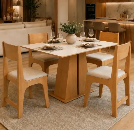 Mesa de jantar + 4 cadeiras