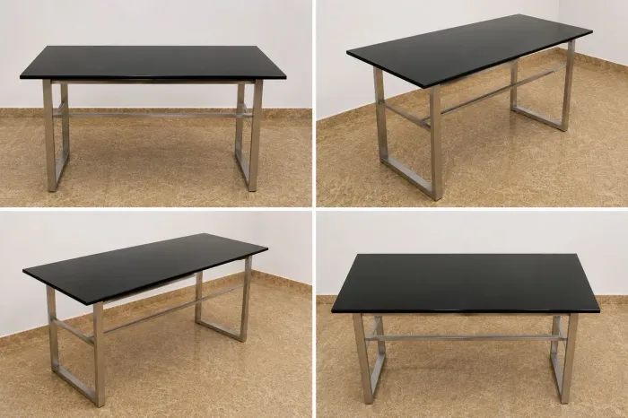 Mesa tampo de vidro