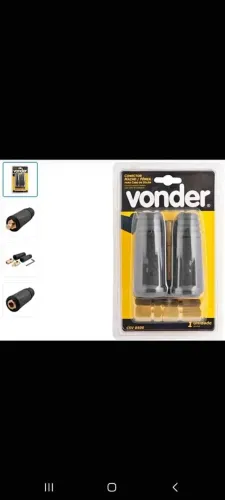 Conector Rápido Macho/Fêmea 13 mm para Cabo de Solda Vonder