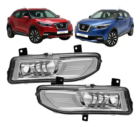 Par Farol Milha Nissan Kicks 2017 2018 2019 2020 A 2022 Cristal Par