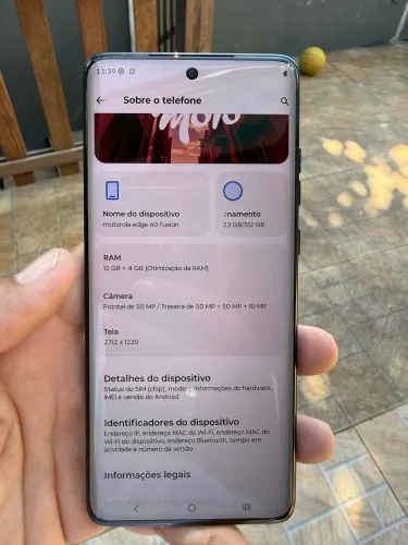 Moto Edge 60 fusion 512 gb e 12 de ram