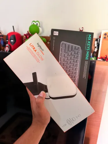 Teclado Mx Keys mini + Luz Litra Glow Logitech 