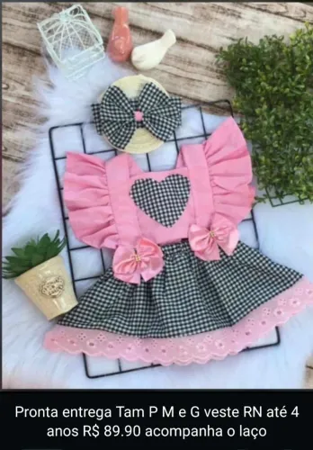 Vestido junino bebê