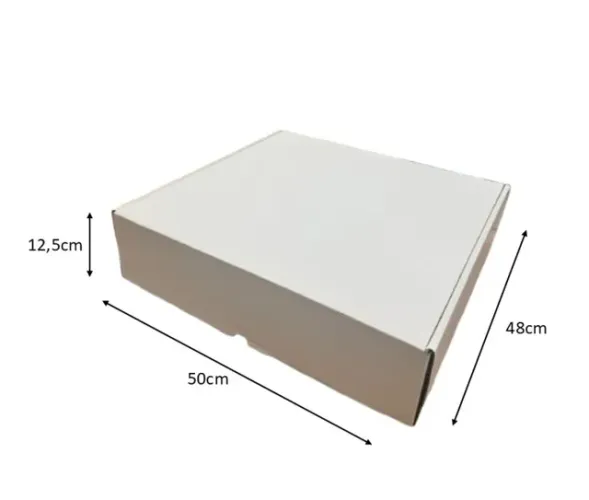Caixa de Papelão Sedex Branca / Interna Parda 50X47,5X12,5 cm