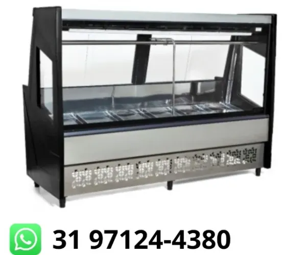 Balcão de Açougue 2M Preto PolarNovo
