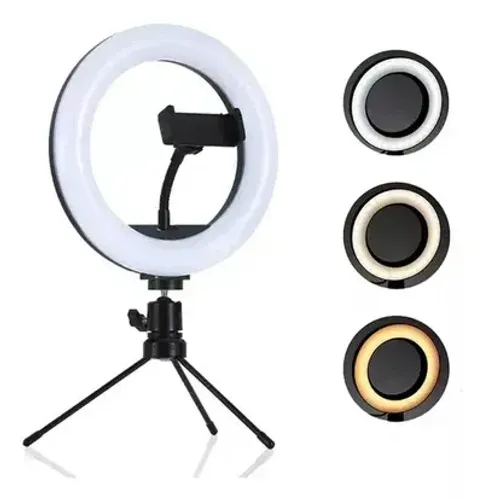 Ring Light - IIuminador de Mesa c/ Suporte Celular (entregamos)