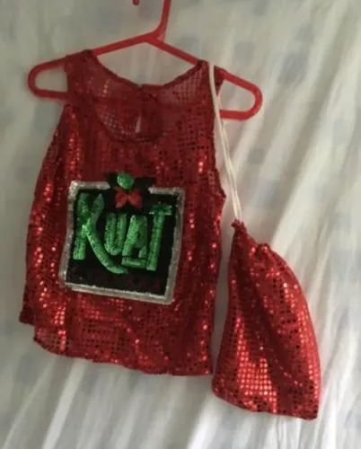 Carnaval-Coca-Cola/Kuat-Camiseta de paetes vermelha c logo - Nova 
