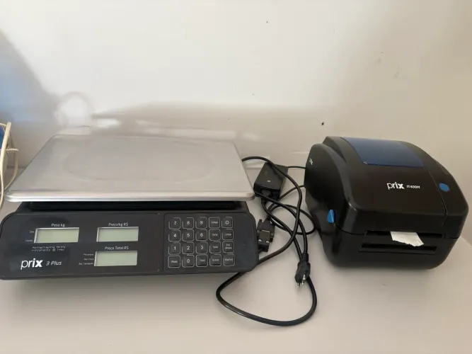 Balança prix3, impressora IT400 e kit RS232