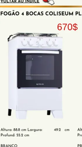 Fogão para cozinha 