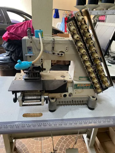 Máquina de lastex 12 agulhas máquina de costura lastex 