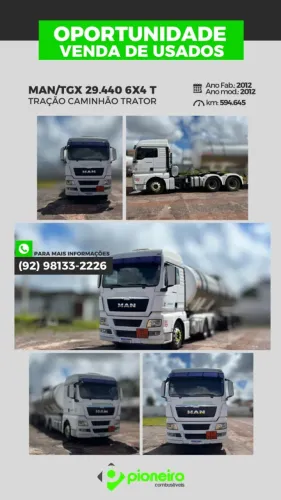 Cavalo Mecânico MAN TGX 29.440 6x4 2012