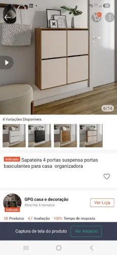 Vendo sapateira