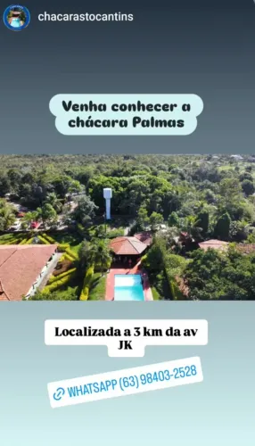 Chacara Palmas - locaçao de chácara a 3 km da av Jk