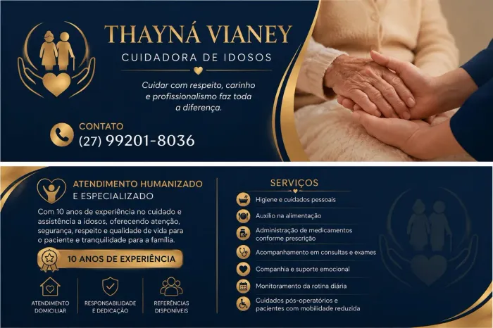 Cuidadora de idosos 