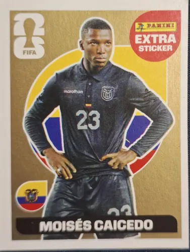 Figurinha Legend Moises Caicedo Ouro Copa 2026