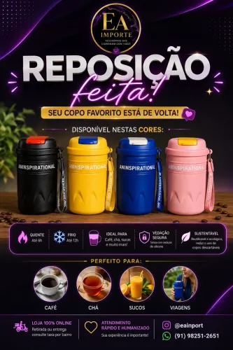 Copo térmico p/ café ou suco