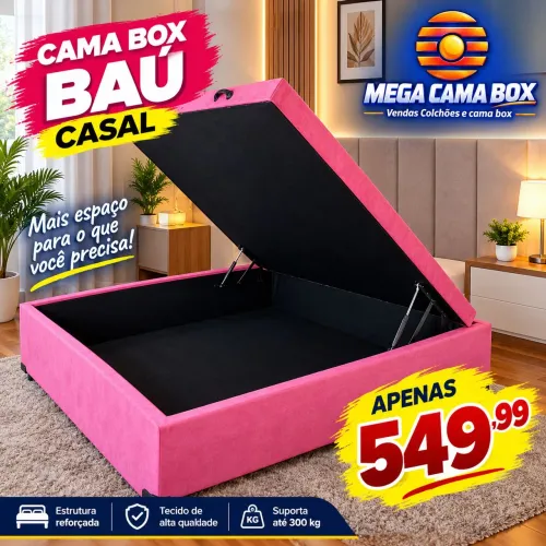 Cama box baú casal entrega 