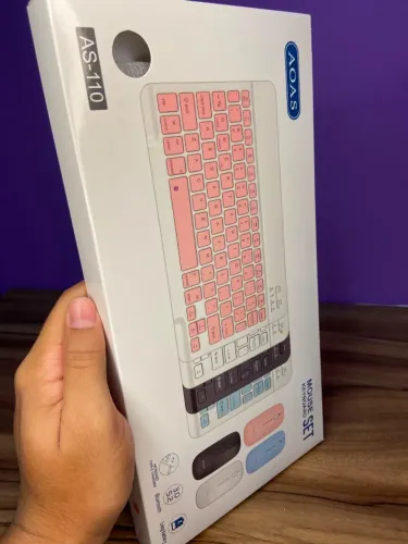 Kit Teclado e Mouse Bluetooth AOAS AS-110