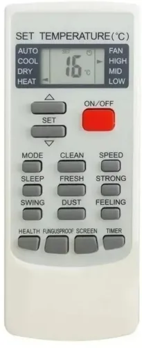 Controle Remoto Para Ar Condicionado Compativel Com Mitsuo Split Ykr-h/002e - Novo