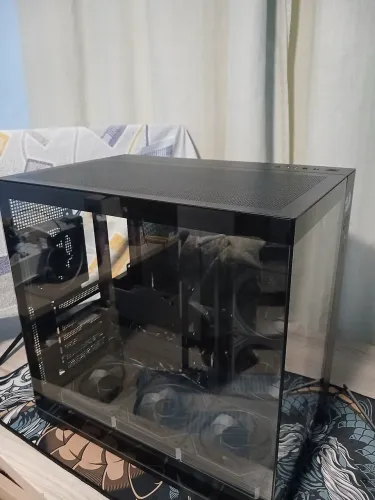 Gabinete Aquário Redragon Scalpel + Kit 7 Fans ARGB Prism 6 Pro + Controladora