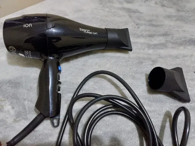 Secador Turbo Ion Preto, Taiff, 110V, 1900W