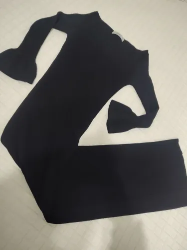 vestido modal preto