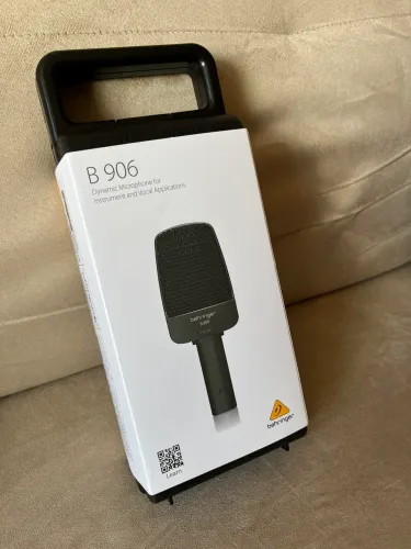 Microfone Dinâmico Behringer B 906 Supercardióide (Lacrado) 