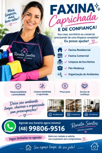 Faxina/ Diarista/ serviços Domésticos
