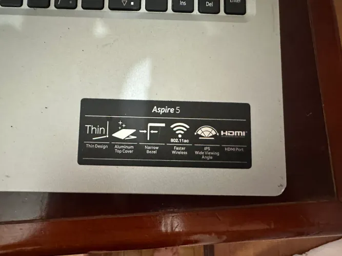 Vendo notebook Acer aspire 5