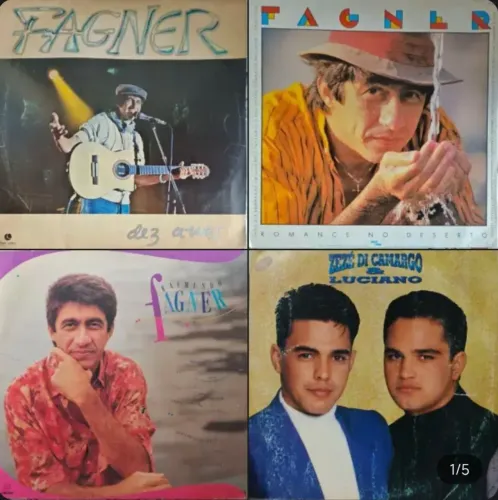 Lote Disco de Vinil Fagner + Zezé Di Camargo & Luciano